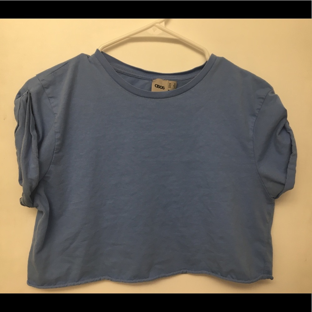 Blue ASOS crop top